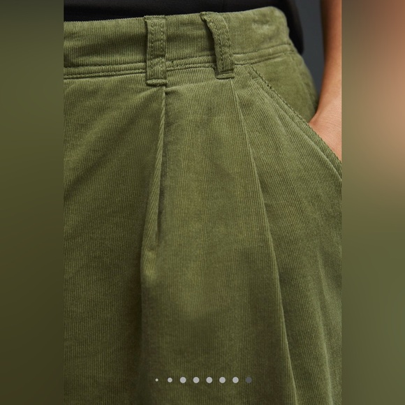 By Anthropologie Pleated Wide Leg Corduroy Trousers - Picture 4 of 12